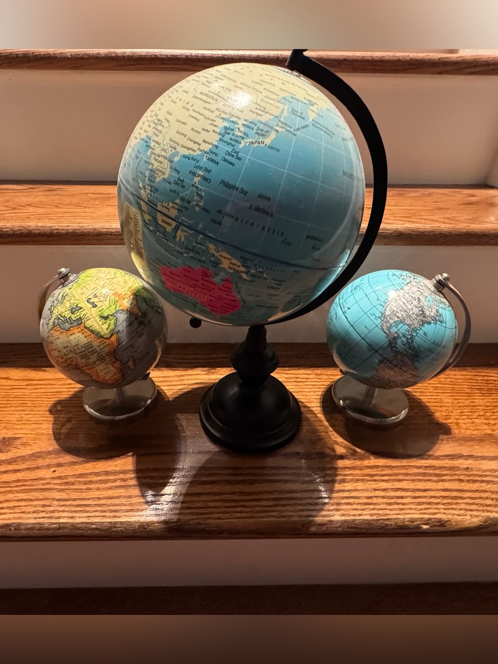 Colorful globe home decor